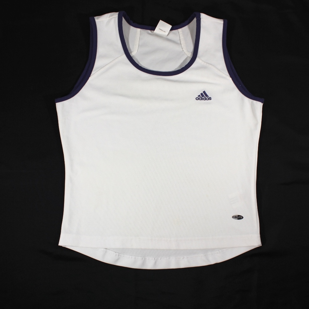 Adidas White ClimaLite Sleeveless Shirt Size M Wm